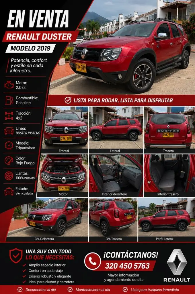 VENTA DUSTER 2.0 MODELO 2019